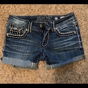 Miss me jean shorts cutoffs size 27